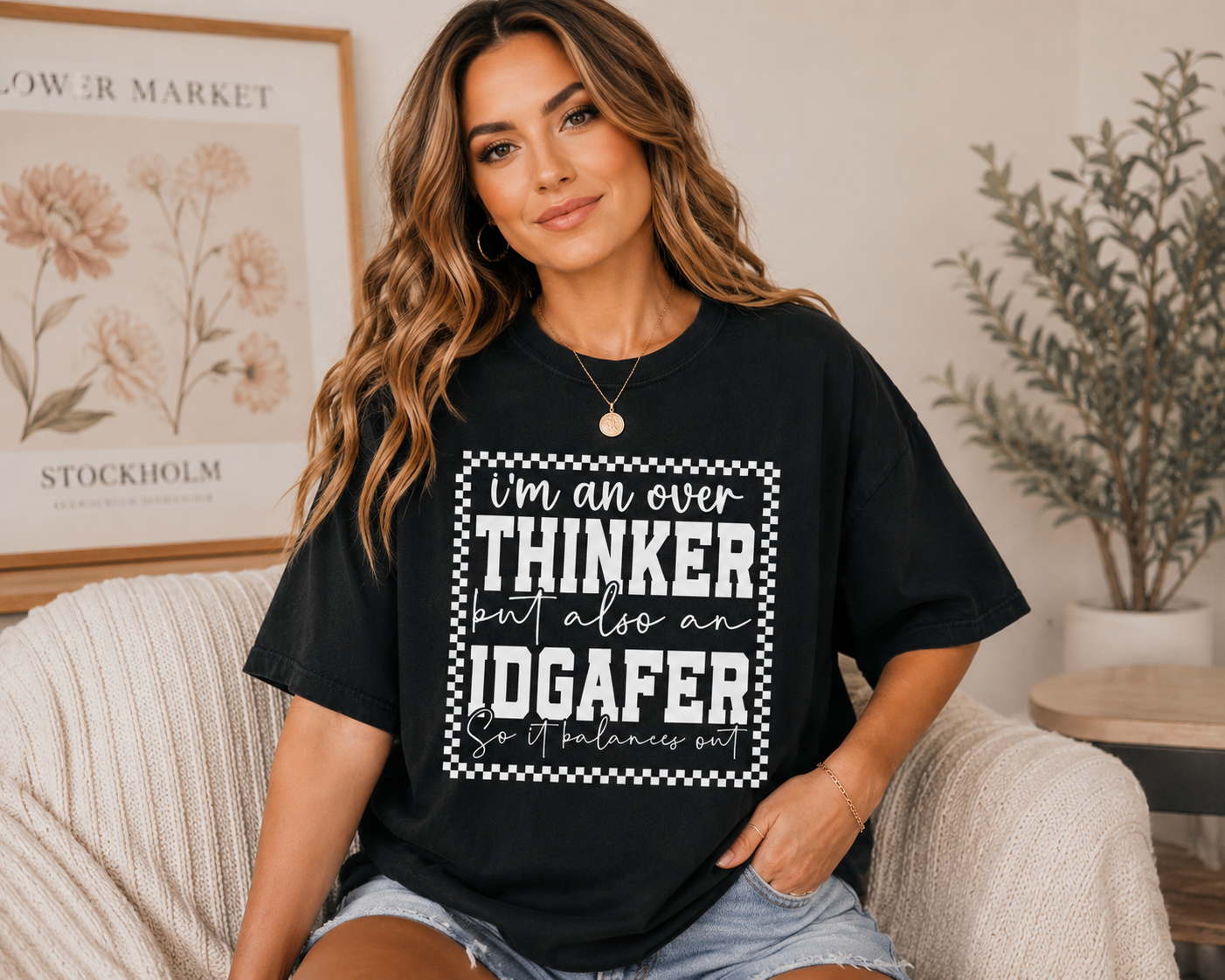 "I'm An Overthinker But Also An Idgafer..." Tee