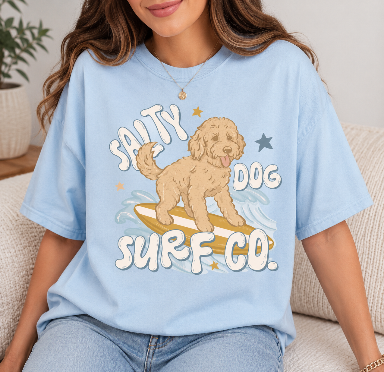 "Salty Dog Surf Co" Graphic Tee