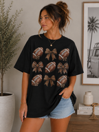 Footballs & Bows Graphic Tee