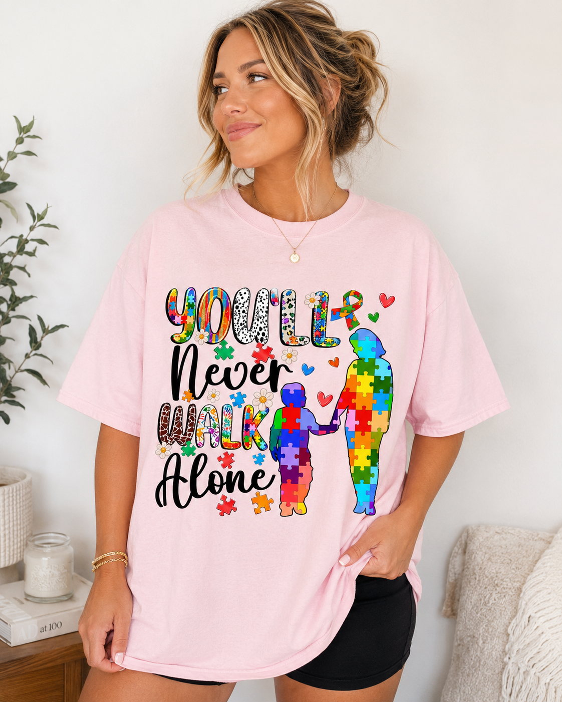"You'll Never Walk Alone" Autism Awareness Tee