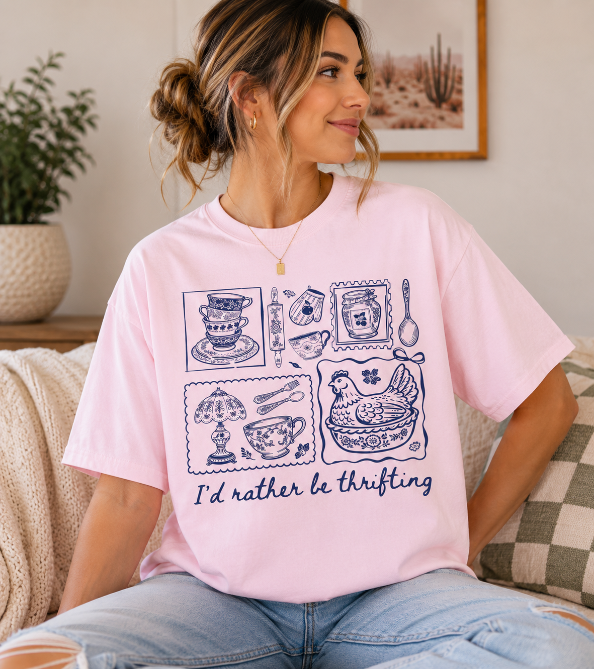 "I'd Rather Be Thrifting" Graphic Tee