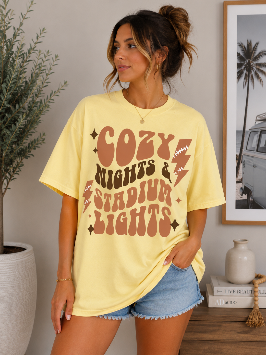 Cozy Nights & Stadium Lights" Tee
