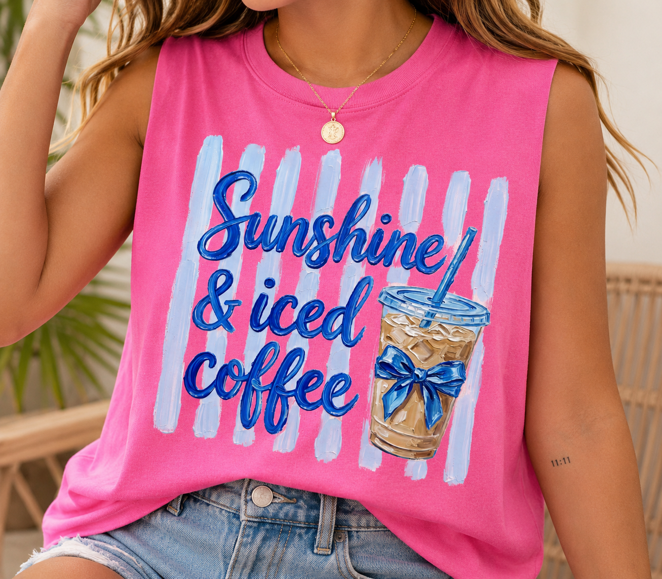 "Sunshine & Iced Coffee" Tee