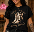 “Blessed, Stressed & Cowboy Obsessed” Tee