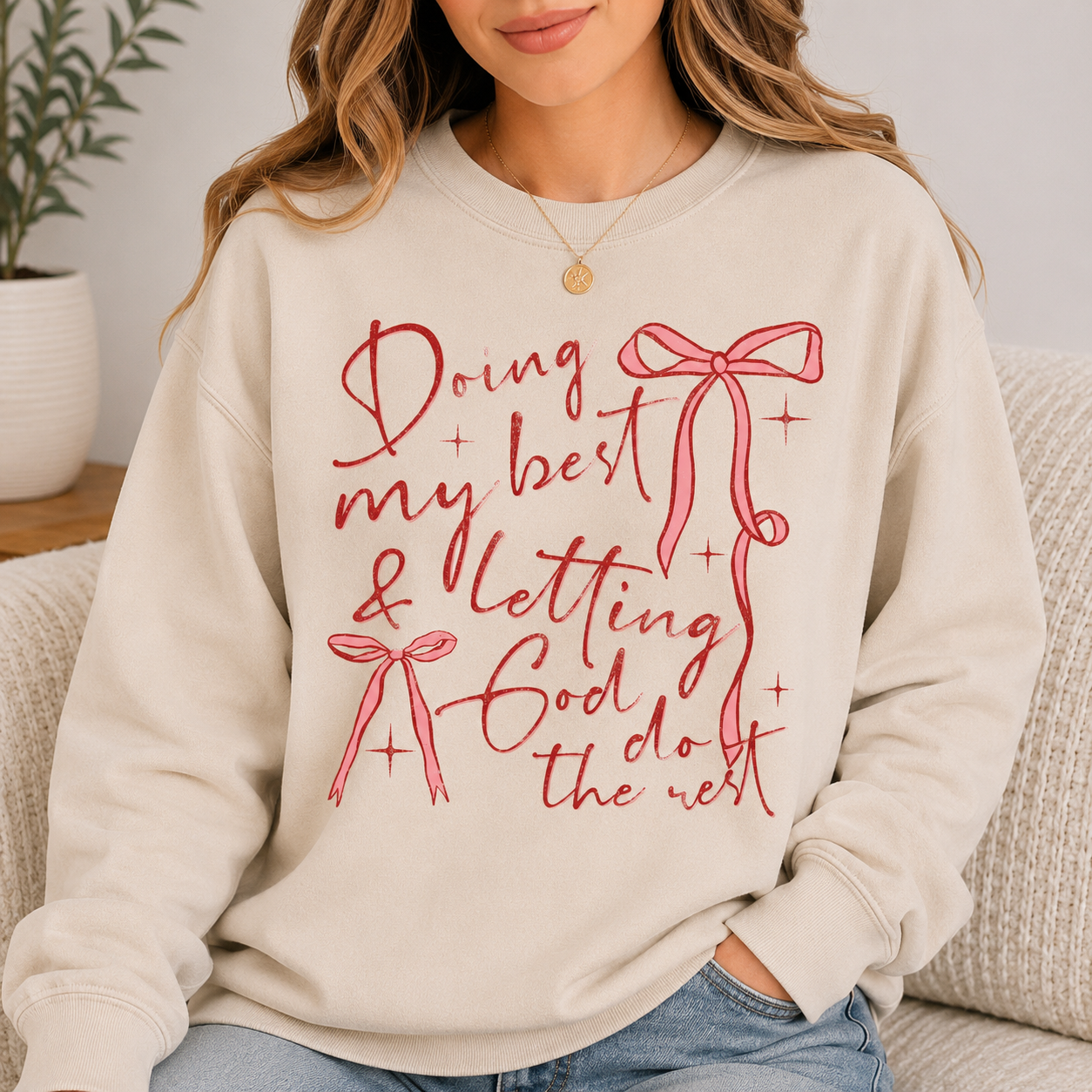 "Doing My Best And Letting God Do The Rest" Tee