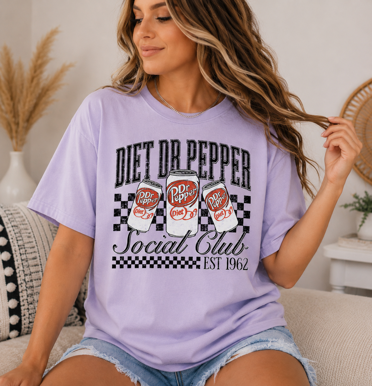 "Diet Dr.Pepper Social Club" Tee