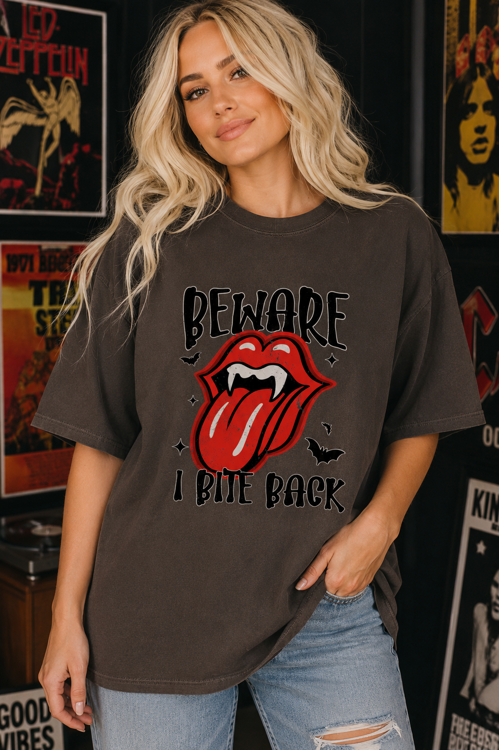 "Beware I Bite Back" Tee