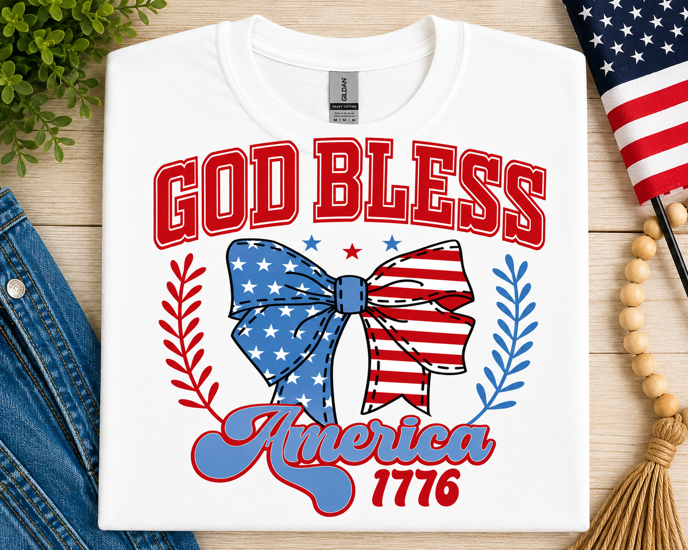 "God Bless America 1776" Graphic Tee