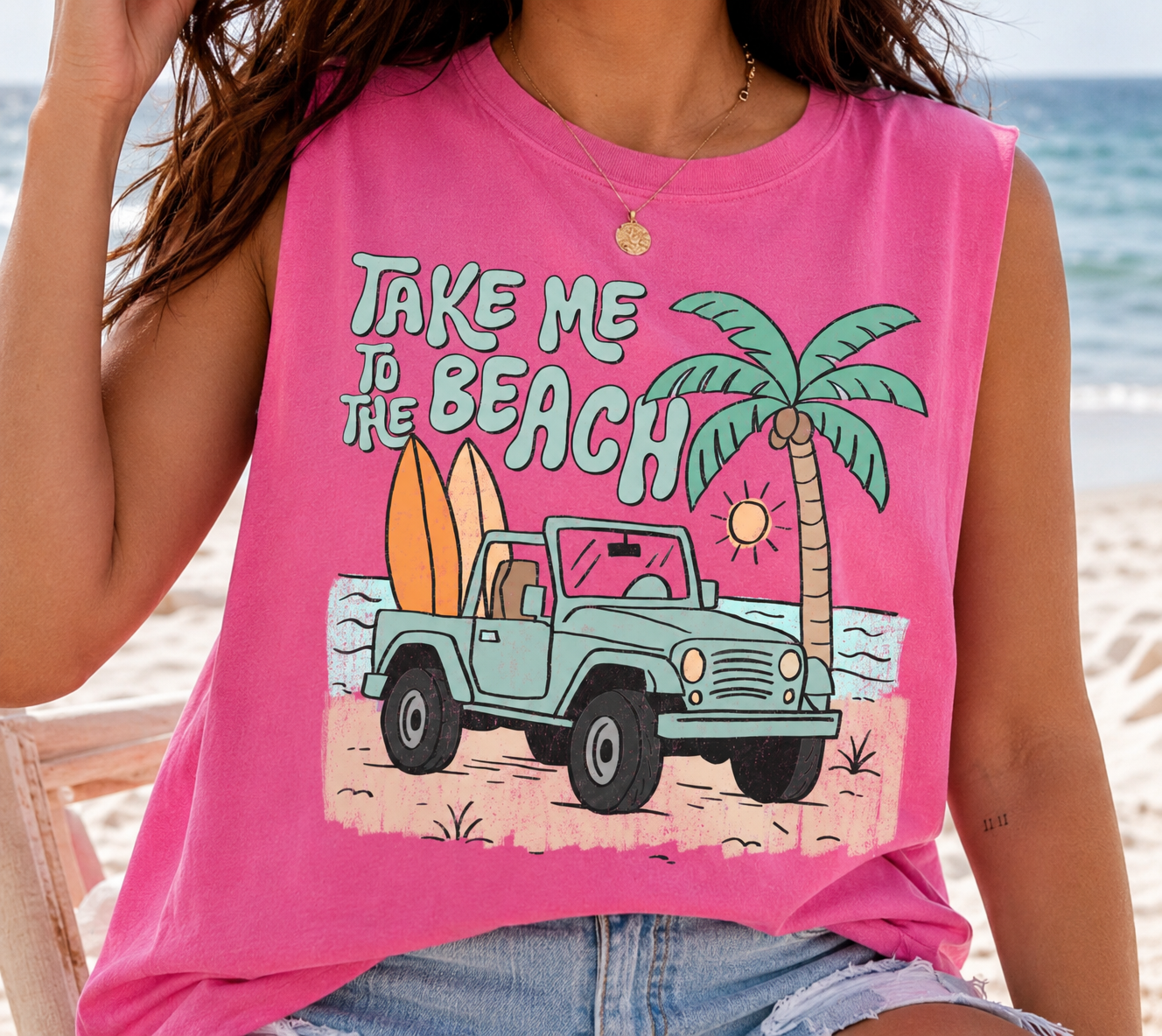 "Take Me To The Beach" Tee