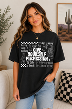 "Give Yourself Permission..." Graphic Tee