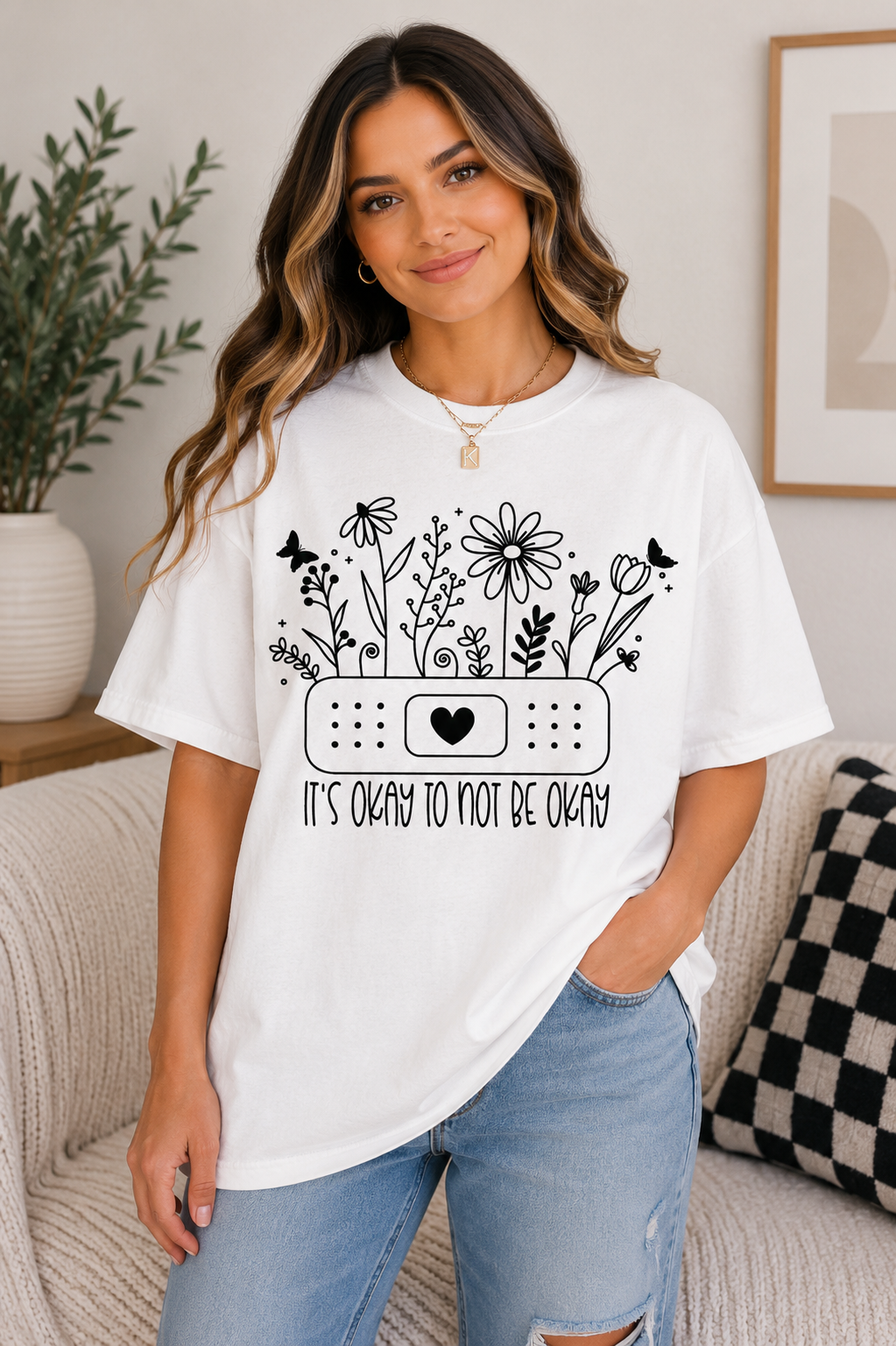 "It's Okay To Not Be Okay" Graphic Tee