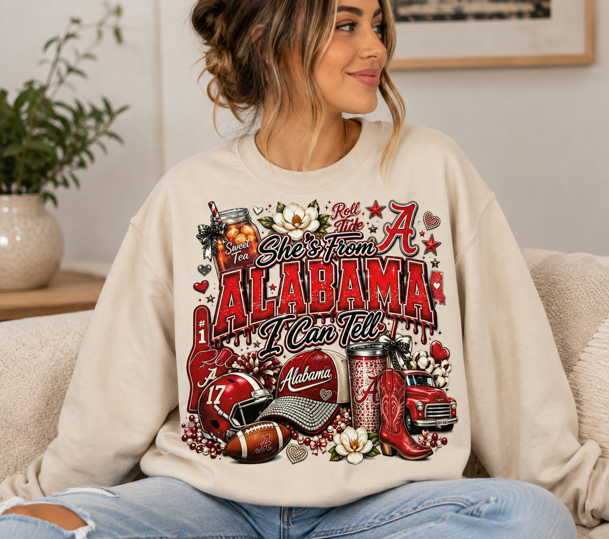 "She's From Alabama I Can Tell" Graphic Tee