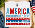 "America" American Flag Graphic Tee