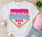"Baseball Mama" Ice Cream Tee