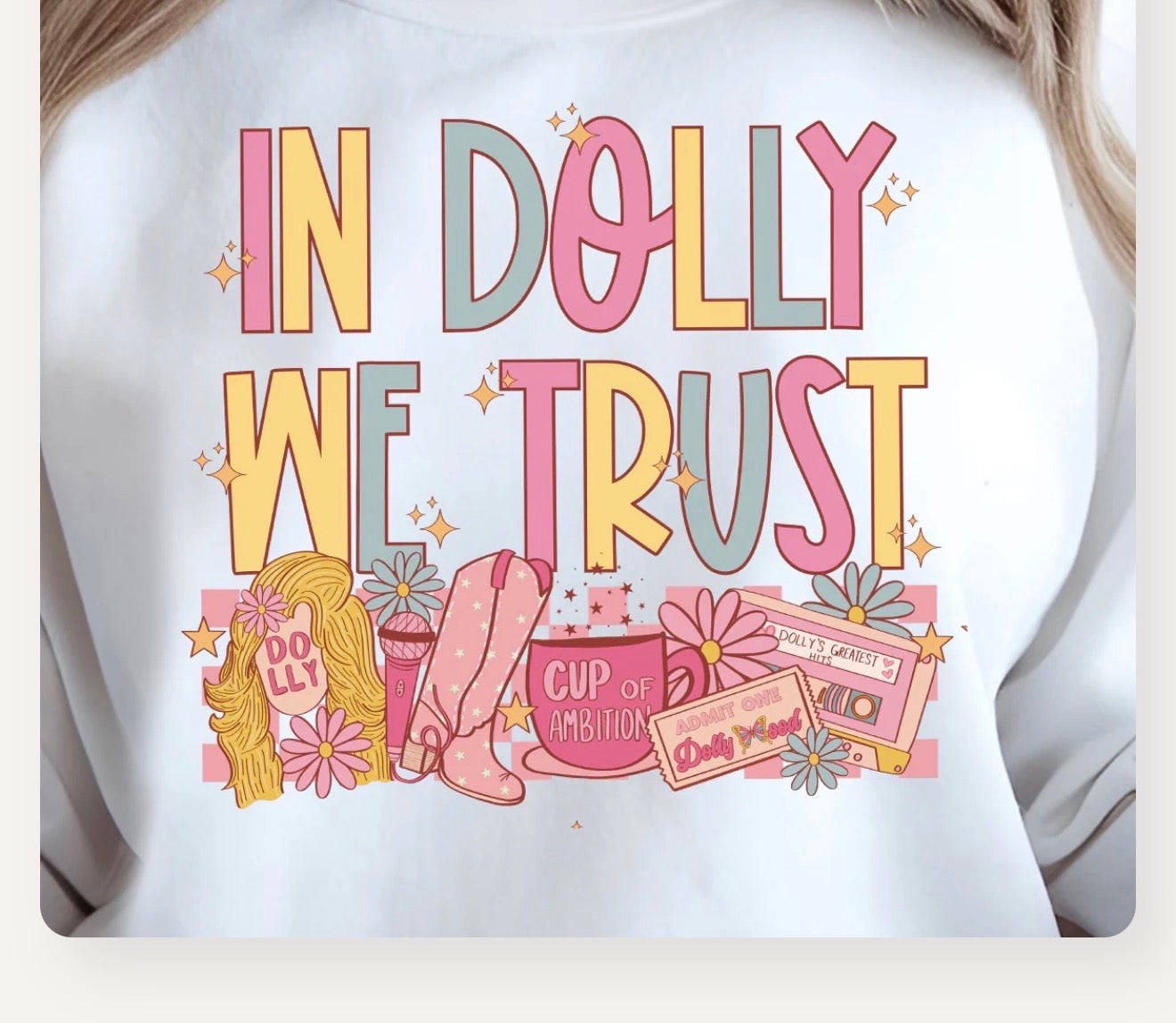 "In Dolly We Trust" Graphic Tee