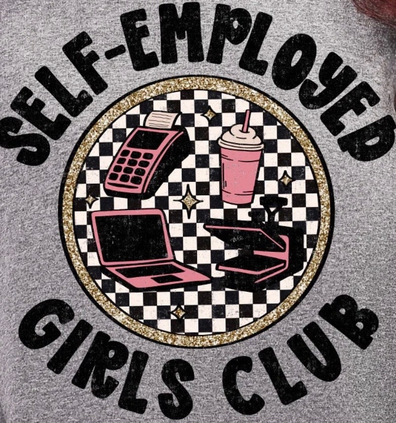 "Self-Employed Girls Club" Graphic Tee