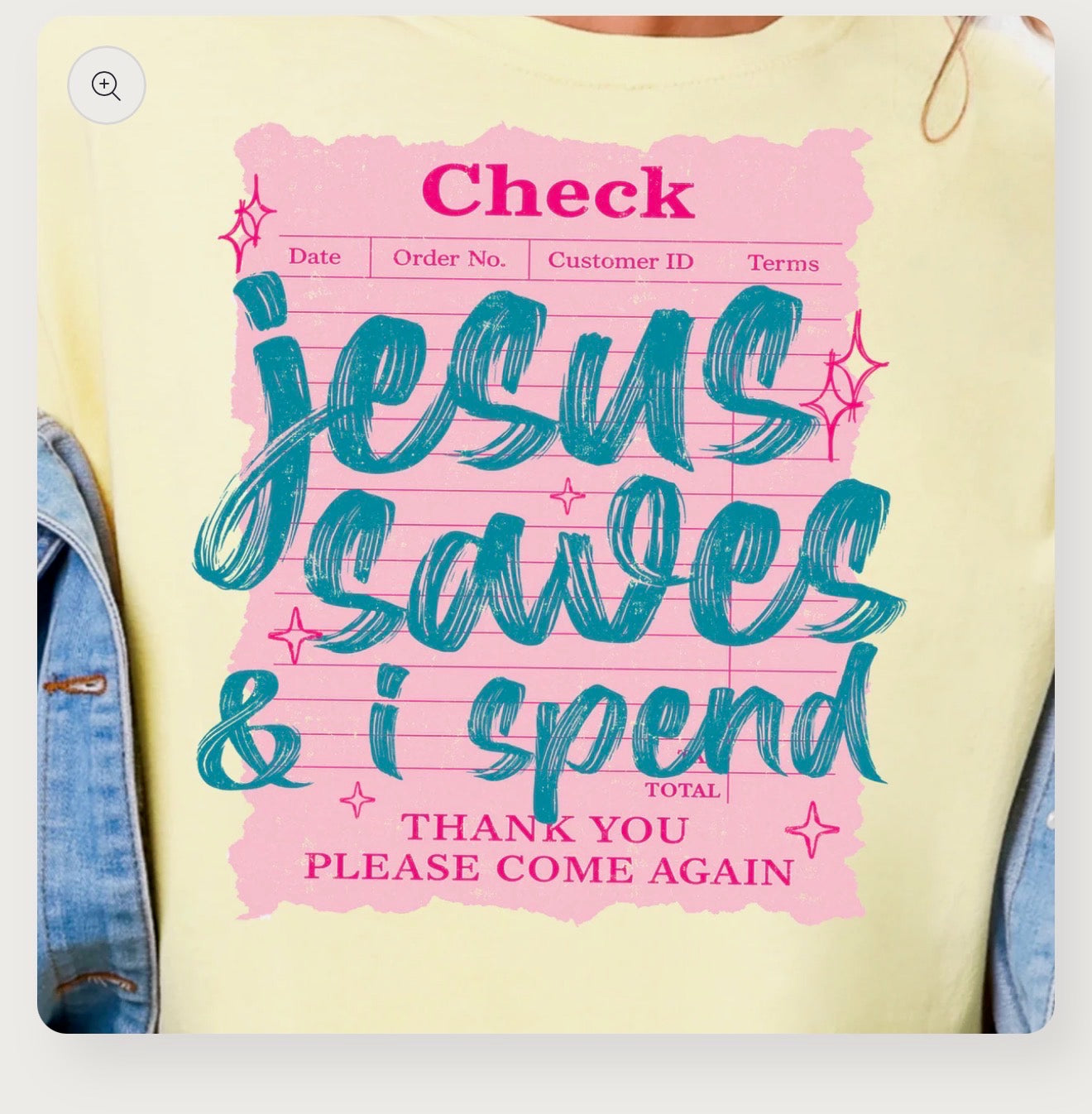 "Jesus Saves I Spend" Graphic Tee