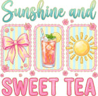 "Sunshine And Sweet Tea" Graphic Tee
