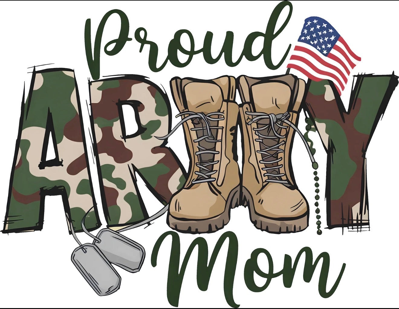 "Proud Army Mom" Graphic Tee