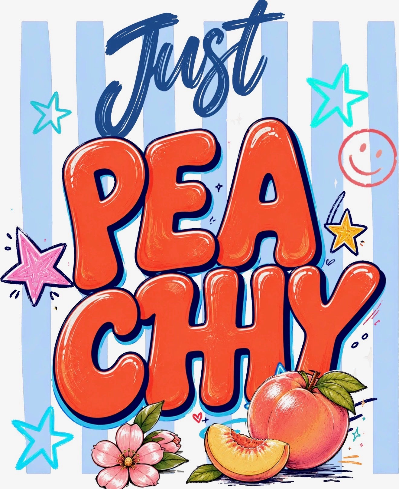 "Just Peachy" Graphic Tee