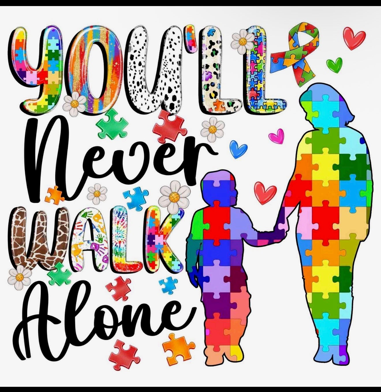 "You'll Never Walk Alone" Autism Awareness Tee