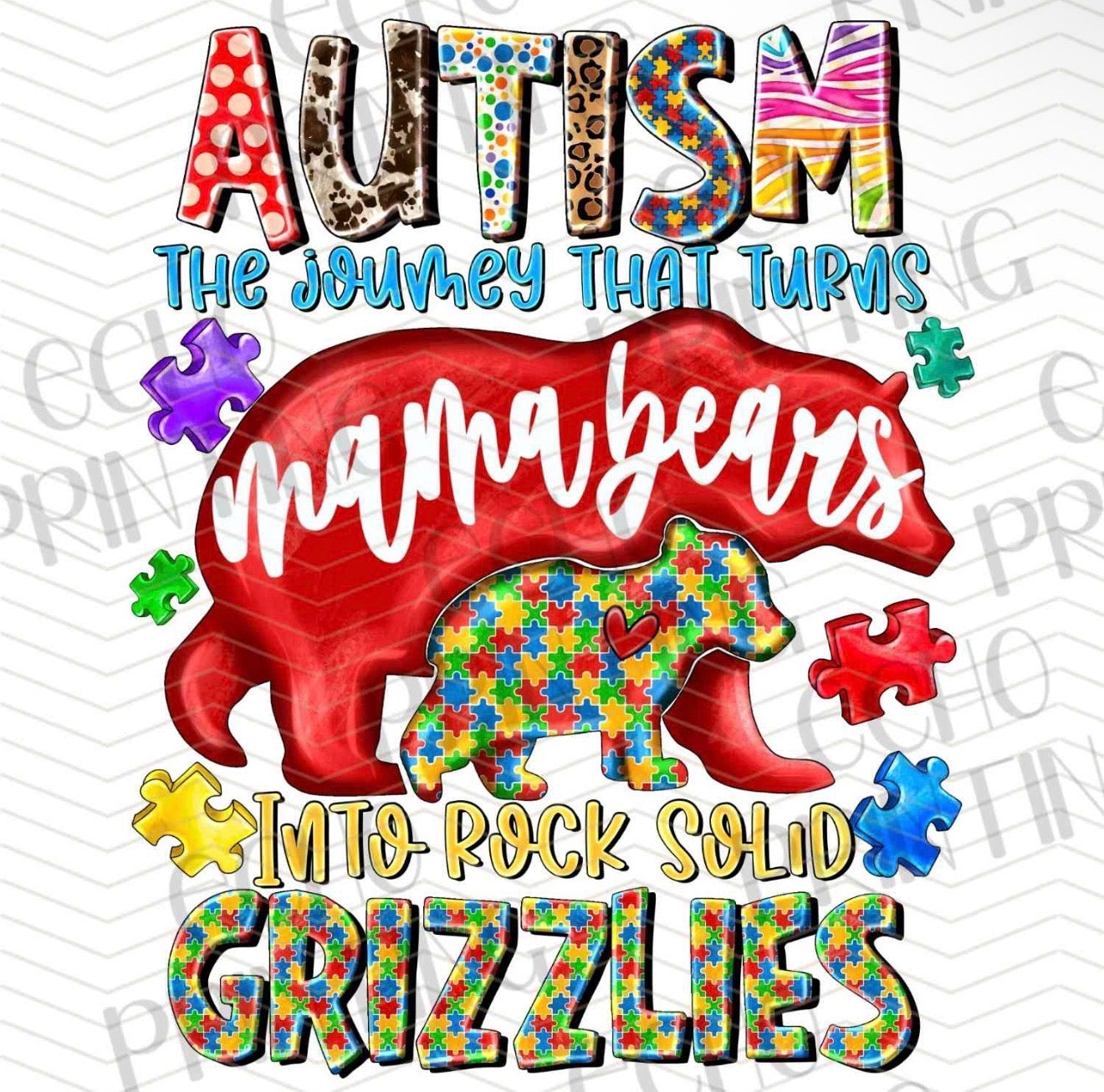Autism Mama Bear Tee