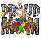 "Proud Mom" Autism Awareness Tee