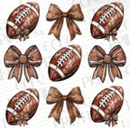 Footballs & Bows Graphic Tee