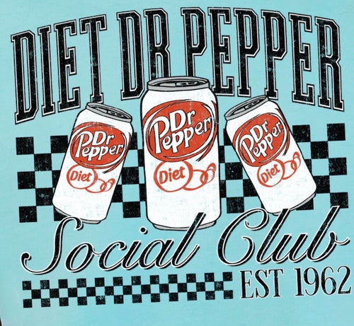 "Diet Dr.Pepper Social Club" Tee