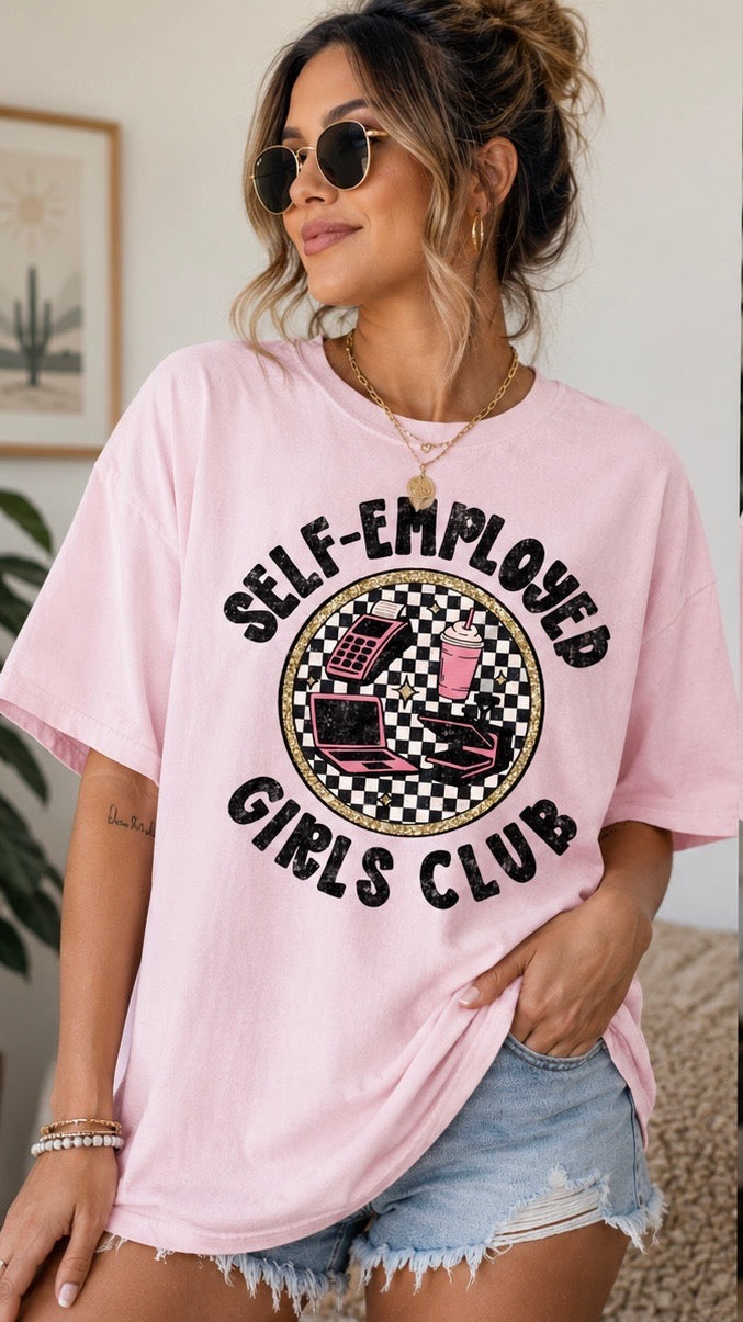 "Self-Employed Girls Club" Graphic Tee