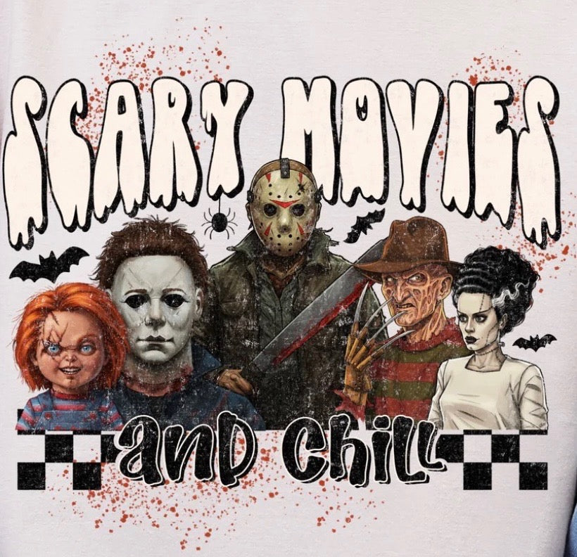 "Scary Movies And Chill" Graphic Tee