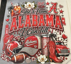 "She's From Alabama I Can Tell" Graphic Tee