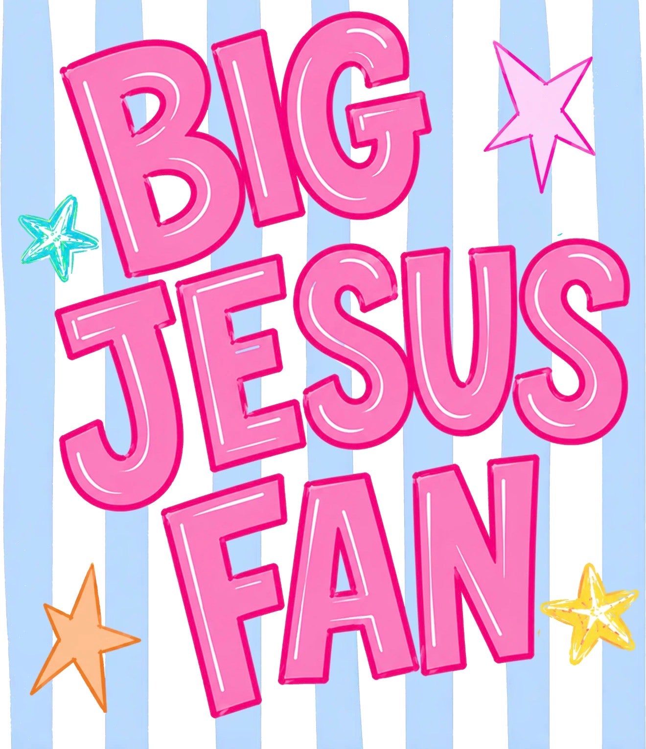 "Big Jesus Fan" Graphic Tee